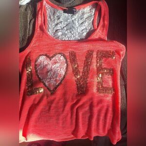 Miss Chevous - Lace-back Love Tank
